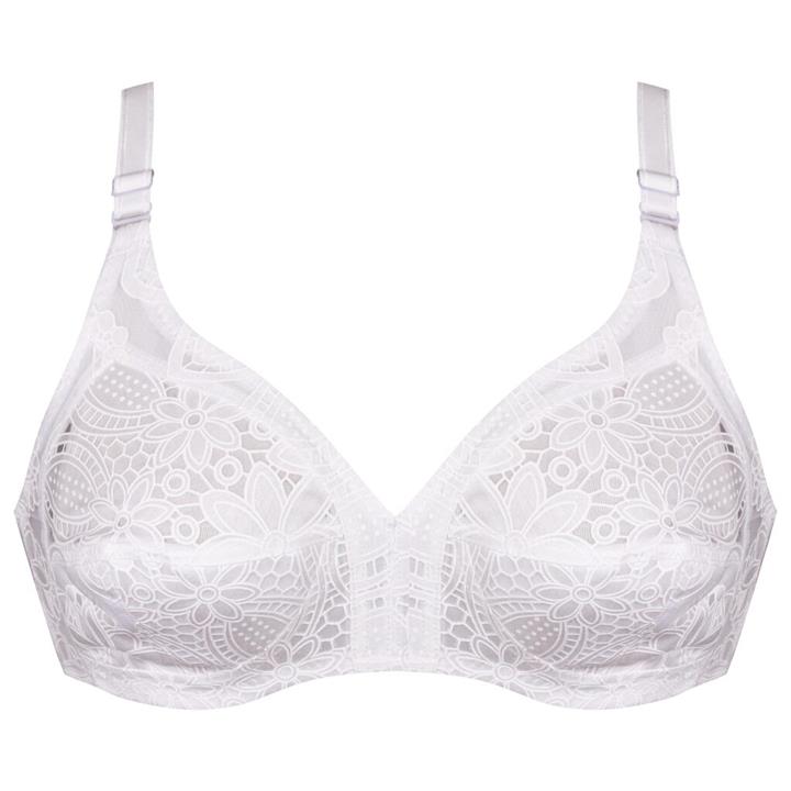 سوتین زنانه پانیذ مدل بدون فنر کد ۶۶۵۰۸-۱۴ رنگ سفید